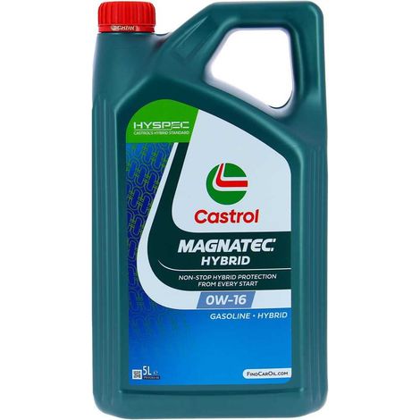 Aceite motor sintético CASTROL Magnatec Hybrid 0W-16 5 L (1/4)