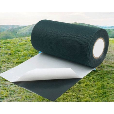 Lawn adhesive tape 10m x 15cm, carpet tape, artificial grass sewing tape, green (1/5)