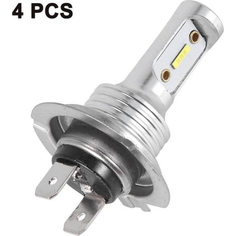 4 lampadine LED ad alta potenza 1860 H7 80W per fari fendinebbia auto, luce bianca 6000K