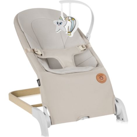 Sedia a dondolo Lionelo lilla beige sabbia (1/5)