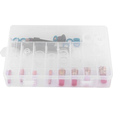 30-teiliges Glasbecher-Set, hitzebeständig, Größen 4, 5, 6, 7, 8, 10, 12, Zubehör für WIG-Schweißbrenner (1/5)