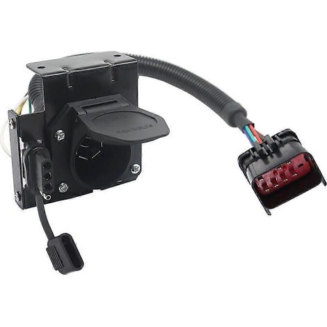 Faisceau de remorque avec connecteur plat rond à 7 voies et 4 broches pour Dodge RAM Dakota, Chrysler et Jeep (1/5)