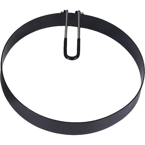 Moule à œufs rond en acier inoxydable avec poignée en silicone, idéal pour les omelettes, les hamburgers, les crêpes et autres préparations pour le petit-déjeuner. Jikaix (1/5)