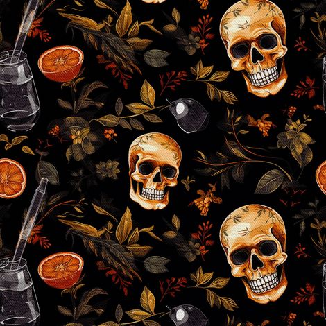 Tela decorativa para exteriores Oxford - Motivo de calavera I DX4931 (1/5)