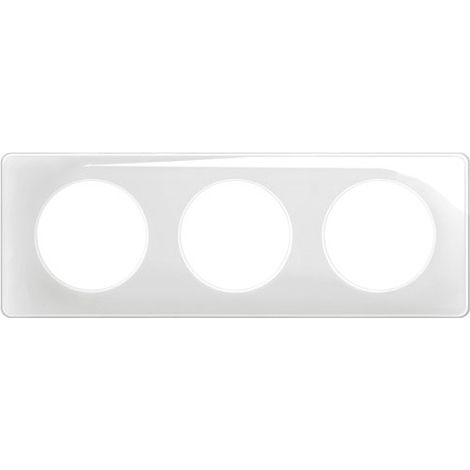 Céliane Placca 3p Bianco smaltato - Legrand