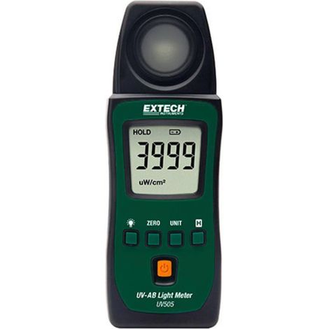 Extech UV505 medidor UV pantalla LCD retroiluminada negra