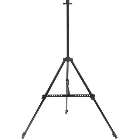 Chevalet de peinture pliable en métal réglable, support portable pour studio de dessin et croquis. (1/5)
