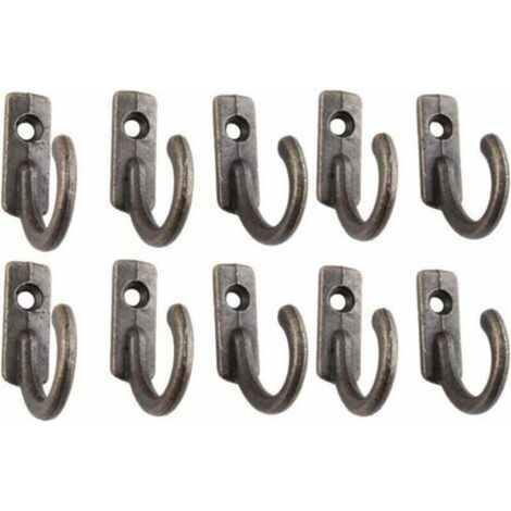 Crochet Mural Décoratif de Clé Hanger Vintage Bronze, 10Pcs (1/5)