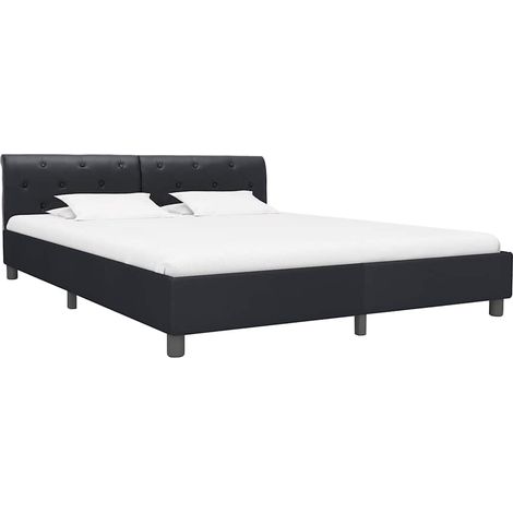Maison Exclusive - Giroletto Nero in Similpelle 180x200 cm (1/5)