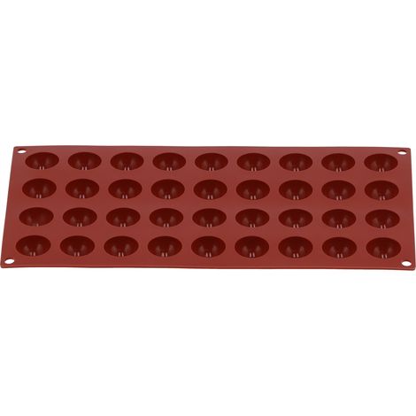 Moule en silicone alimentaire semi-sphérique pour gâteaux, chocolats et savons (36 trous) (1/5)