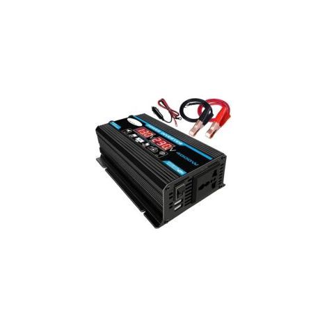 LAN-Konverter 12 V auf 220 V, reiner Sinus-Wechselrichter, 4000 W, mit Fernbedienung und zwei AC-Steckdosen für Wohnmobil, Auto und LKW (1/5)