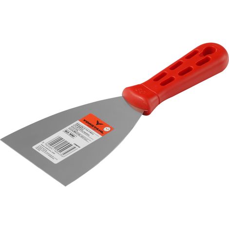 Spatule à peinture en acier inoxydable avec manche en plastique pour plâtre 60 mm Vorstahl (1/3)