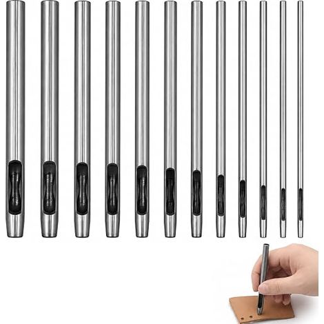 Emporte Pièce Cuir, Outils De Poinçonnage Oeillet Rond 0,5-6mm (1/5)