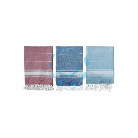 TELO MARE "ZUMA" IN COTONE - cm.90x180 - colore rosso