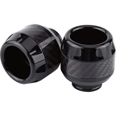 Lot de protections de fourche pour moto en carbone, résistantes à l'usure, noires 5,1 x 5 x 1,7 cm, accessoire moto (1/4)