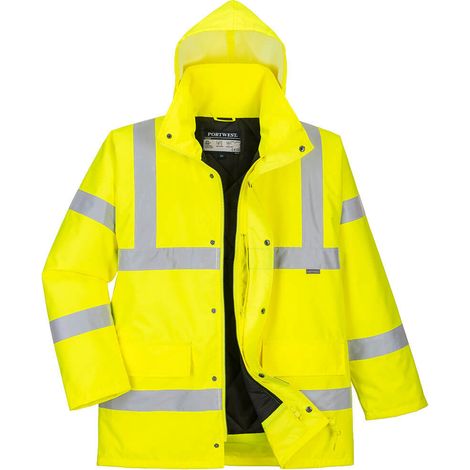Hi-vis atmungsaktischer Parka Farbe: Gelb Größe XXXL - Portwest
