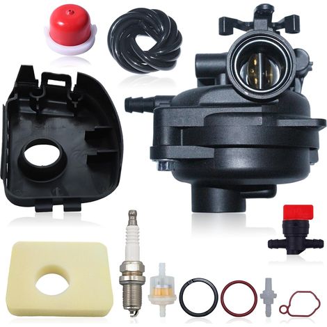 1 Kit Carburateur, Pièces Rechange, Filtre Air, Bougie, Tuyau, Pour Tondeuse Briggs Stratton (1/5)
