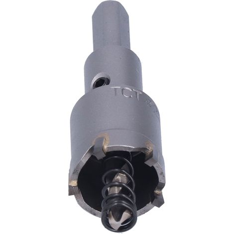 Scie cloche en acier rapide à trois lames, conception à angle d'inclinaison, outil de coupe durable pour le métal, clé hexagonale incluse, 25 mm (1/5)