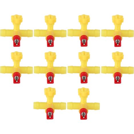 10 Pièces / Pack Abreuvoir Automatique Bec Pour Poulet – Distributeur d'eau pour Volailles – Nipples Durable – Installation Facile (1/4)