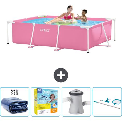 Intex Piscine Tubulaire Rectangulaire - 220x150x60 cm - 5-pièces  SCB14 (1/5)