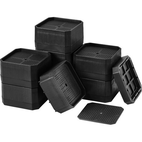 Möbellift, 8-teilig, Bettlift, Möbellift, Tischlift, Elefantenfußlift, Bettlift, Stuhllift, Sofalift (Schwarz A) (1/4)