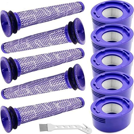 Ersatzfilter für Dyson V8 und V7 Staubsauger: 4 Nachfilter, 4 Vorfilter, Ersatzteile. (1/5)