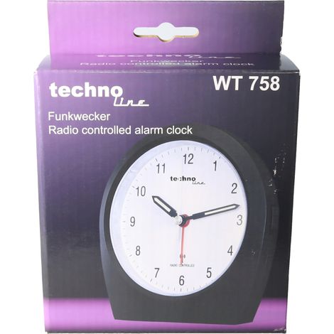 Technoline WT 758 Funkwecker mit Schlummerfunktion Schwarz (1/5)