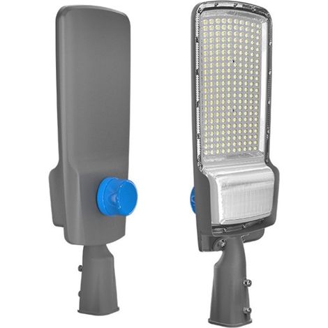 TrAdE Shop Traesio - Lampione Armatura Stradale Led 100w Con Sensore Crepuscolare Freddo 6500k Ip65 Rx-100w-f - (1/5)