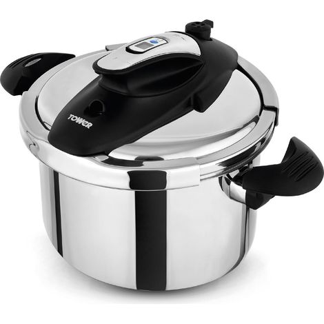 TOWER T920003 pressure cooker, stainless steel (1/5)