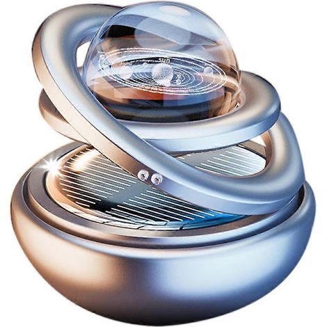 Véhicule de parfum rotatif solaire en alliage d'aluminium, suspension interstellaire, objet de décoration pour la maison, jouet de bureau relaxant -D (1/5)