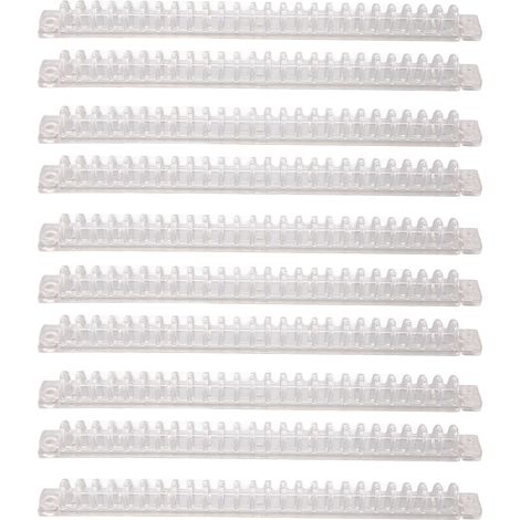10 pièces reliures spirales plastique 26 trous capacité 100 feuilles bande pour feuilles mobiles