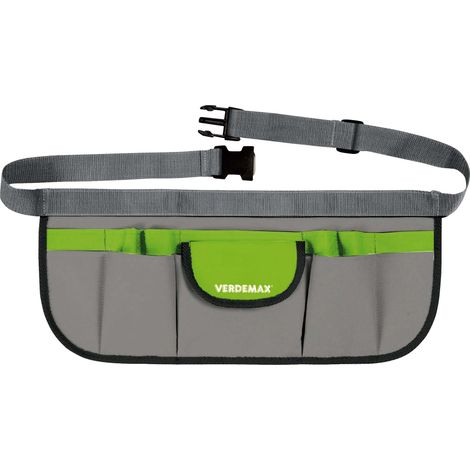 Marsupio per Attrezzi da Giardinaggio con Tasche Rama Verde e Grigio (1/3)