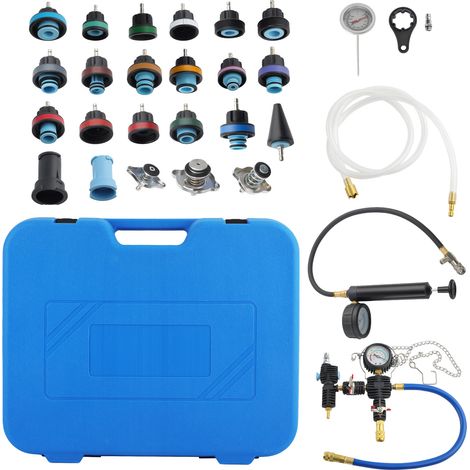 28pcs Radiator Cooling System Pressure Tester Coolant Purge Refill Vacuum Kit UK (1/5)