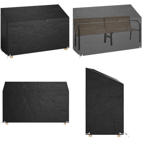 Abdeckung für Gartenbank 8 Ösen 190x70x70/88 cm Polyethylen - Gartendecke - Gartenstuhlschutz - Wetterfest - Uv-beständig - Sitzplatzabdeckung - Home & Living (1/5)
