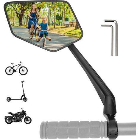 Rétroviseur pour vélo et trottinette électrique - pour guidons de 22 à 25,4 mm, côté gauche (1/5)
