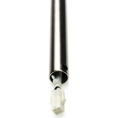 Ceiling fan extension rod brushed chrome in various lengths
