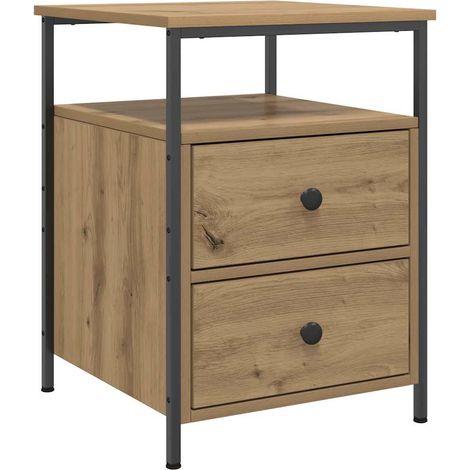 Maison Exclusive - Comodino Rovere Artigianale 44x45x60 cm in Legno Multistrato (1/5)