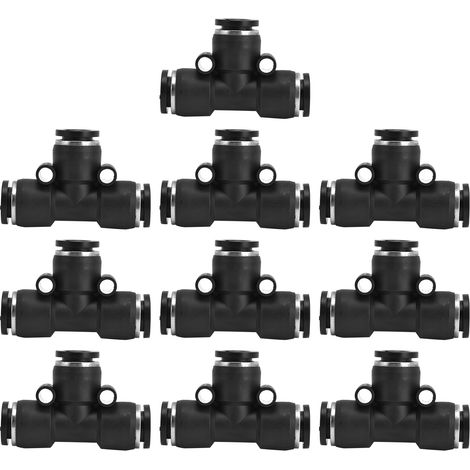 10pcs Pneumatic Tube Fitting Durable PVC Stable Sealing Corrosion Resistance Compressor Accessories4mm