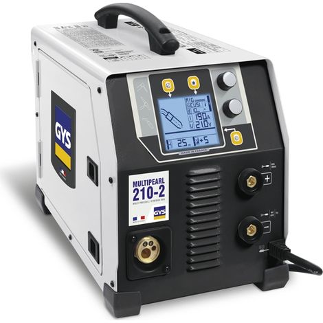 GYS – Poste à souder MMA 65093 – 210A – Soudage MIG/MAG, TIG DC, MMA – Réglage intensité, fonction anti-sticking – Accessoires complets