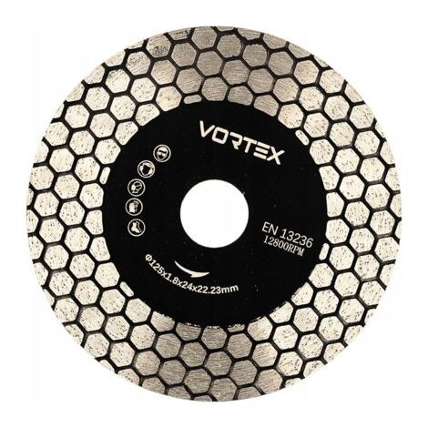 Disque diamant pour coupe et biseautage du carrelage à 45° 125 mm (1/5)