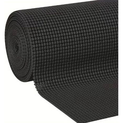 Tapis Antidérapant pour Armoires et Tiroirs - Protecteur de Tiroir de Cuisine - PVC Multifonctionnel - 30cm X 6m - Noir (1/5)