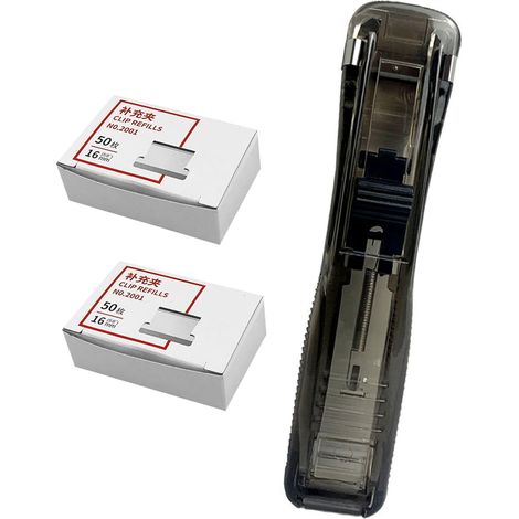 Agrafeuse de bureau Luxshiny, pinces et clips pour documents (1/5)