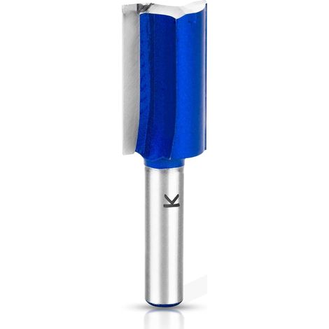 1Pc Fraise Defonceuse 8mm, 18mm Double cannelure Fraise à rainurer de 8 mm- En métal dur - Fraise droite - Pour le travail du bois (1/5)