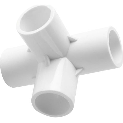 PVC-Wasserrohr-T-Stück, PVC-Rohrverbindungsstücke 3/4/5-Wege-Rohrwinkelverbinder in Möbelqualität, Rohrverschraubungsadapter (1/5)