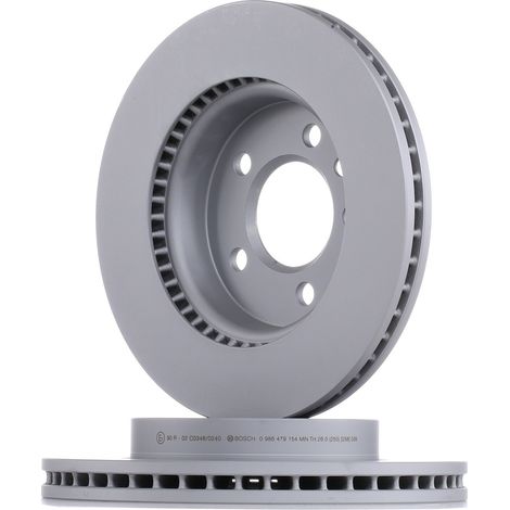 Lot de 2 Disques de frein BOSCH 0 986 479 154 VW 2H0 615 301 A 2H0 615 301 D (1/2)