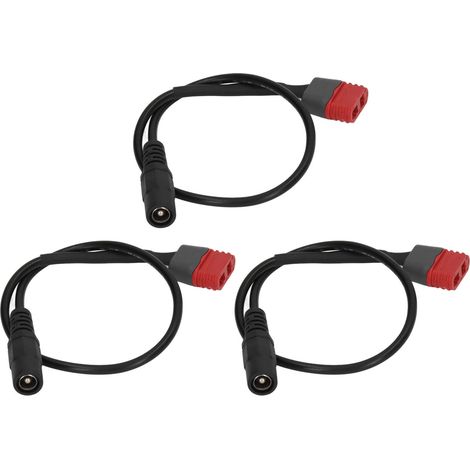 Câble de charge T Plug vers DC 22AWG, résistant à la chaleur, isolation renforcée, 3 pièces, adaptateur de chargeur de batterie pour modélisme (1/5)