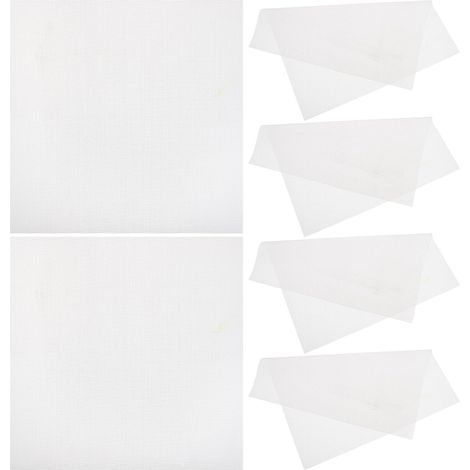 POPETPOP Tapis en Silicone Blanc pour Déshydrateur Alimentaire 6 Pièces, Flexible et Élastique, Facile à Nettoyer, Accessoires pour Outils Cuisine'-'- (1/5)