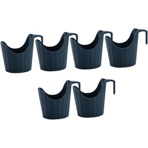 QORVA-6 Pièces Lot de Manchons Anti-brûlure Papier pour Gobelets Support de Tasse Résistant et Pratique Adapté Aux Gobelets Papier pour Usage Domestique et Bureau Couleur Bleu Foncé（7.3X9CM）