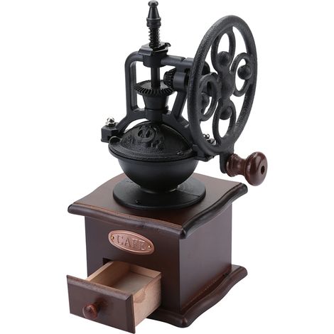 Moulin à café manuel avec mouture réglable pour expresso, cafetière à piston et café filtre, idéal pour la maison, le bureau et les voyages.-AquaForge (1/5)