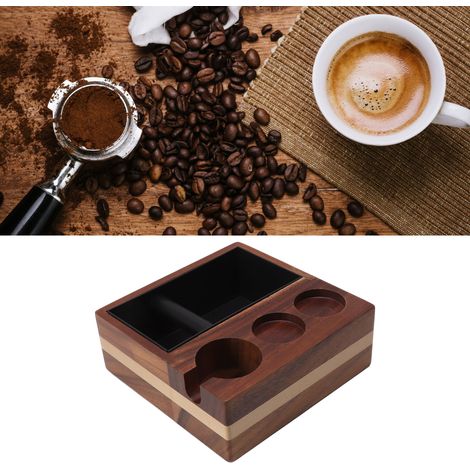Integrierter, zweifarbiger 58-mm-Kaffeepulverspender mit Griff und Ständer für die Arbeitsplatte. Inklusive Tamper. (1/5)